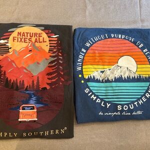 Girls Simply Southern Long Sleeved Shirts (youth M)